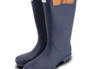 Town and Country Burford Fleece Lined Wellington Boots Navy Size 12