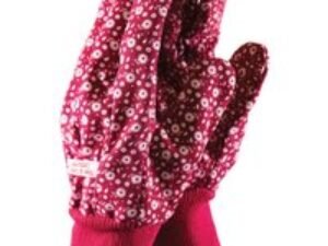 Town and Country Cotton Grip Garden Gloves Red M