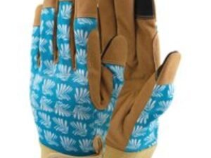 Town and Country Lux Fit Synthetic Leather Garden Gloves Blue M