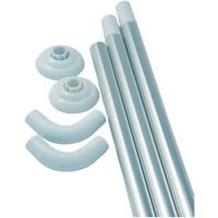 Travis Perkins Bathrooms Shower Curtain Modular Rail Anodised Shower Accessory