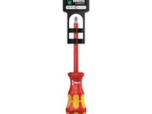 Wera 1165 i PZ/S SB VDE Kraftform Plus Pozi/Slotted Screwdriver PZ2 / SL6mm 100mm