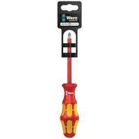 Wera 1165 i PZ/S SB VDE Kraftform Plus Pozi/Slotted Screwdriver PZ2 / SL6mm 100mm
