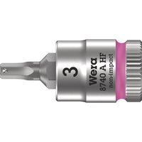 Wera 8740 A HF Zyklop 1/4" Drive Hexagon Socket Bit Metric 1/4" 3mm
