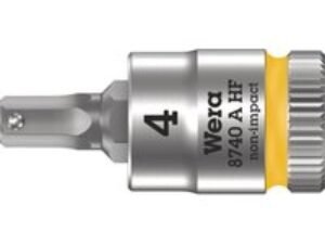 Wera 8740 A HF Zyklop 1/4" Drive Hexagon Socket Bit Metric 1/4" 4mm