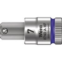 Wera 8740 A HF Zyklop 1/4" Drive Hexagon Socket Bit Metric 1/4" 7mm