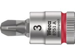 Wera 8751 A Zyklop 1/4" Drive Phillips Socket Bit 1/4" PH3