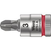 Wera 8751 A Zyklop 1/4" Drive Phillips Socket Bit 1/4" PH3