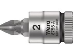 Wera 8755 A Zyklop 1/4" Drive Pozi Socket Bit 1/4" PZ2