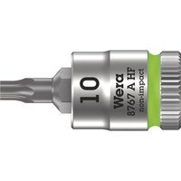 Wera 8767 A HF Zyklop 1/4" Drive Torx Socket Bit 1/4" T10