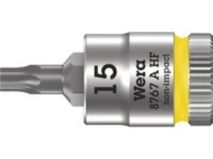 Wera 8767 A HF Zyklop 1/4" Drive Torx Socket Bit 1/4" T15