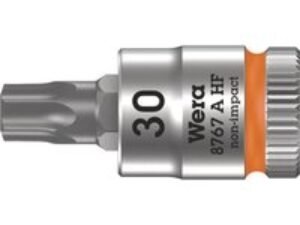 Wera 8767 A HF Zyklop 1/4" Drive Torx Socket Bit 1/4" T30