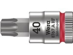 Wera 8767 A HF Zyklop 1/4" Drive Torx Socket Bit 1/4" T40
