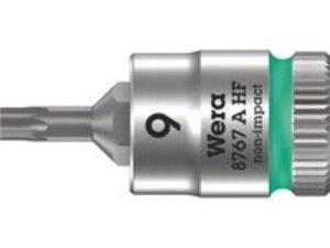 Wera 8767 A HF Zyklop 1/4" Drive Torx Socket Bit 1/4" T9