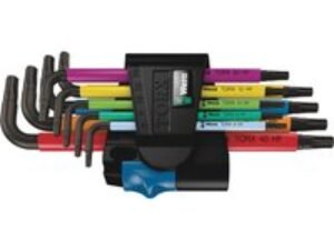 Wera 9 Piece Colour Coded Ball End Holding Torx Allen Key Set