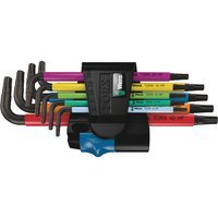 Wera 9 Piece Colour Coded Ball End Holding Torx Allen Key Set