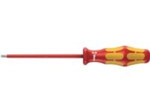 Wera Kraftform 160I VDE Insulated Parallel Slotted Screwdriver 3mm 100mm
