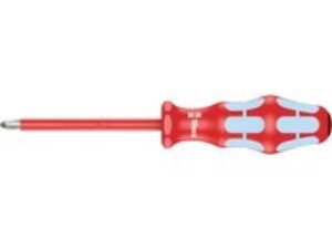Wera Kraftform 3165I VDE Pozi Stainless Steel Screwdriver PZ2 100mm