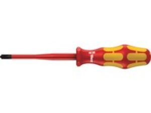 Wera Kraftform Plus 165ISS VDE Insulated Pozi Slot Screwdriver PZ2 / Slotted 100mm
